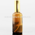 100ml amber cosmetic glass bottle with sprayer pump for perfume and lotion wholesale